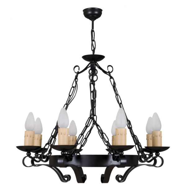 Juvi Iluminación Lámpara Medieval 8 x E27 Fabrilamp